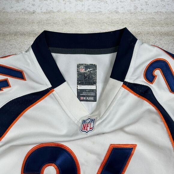 Champ Bailey Denver Broncos Jersey Nike White Polyester On Field - Picture 5 of 8